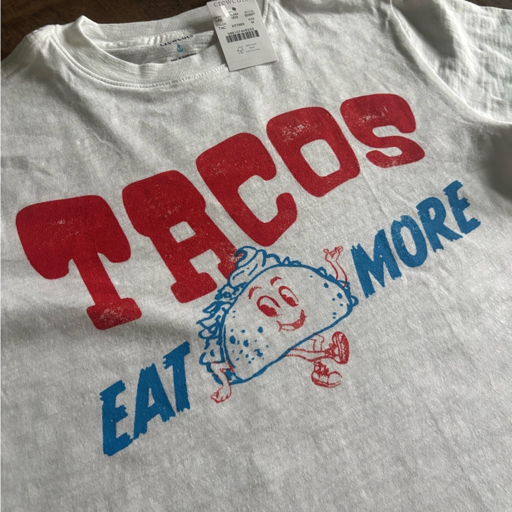NWT Crewcuts Kids' Taco Graphic T-shirt - Picture 3 of 5